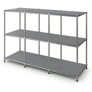 Floordirekt Metallregal   ¦ grau ¦ Maße (cm): B: 116 H: 82