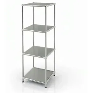 Floordirekt Metallregal   ¦ grau ¦ Maße (cm): B: 30 H: 89