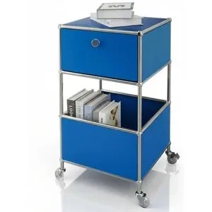 Floordirekt Metallregal   ¦ blau ¦ Maße (cm): B: 40 H: 75