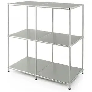 Floordirekt Metallregal   ¦ grau ¦ Maße (cm): B: 78 H: 82