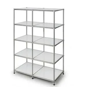 Floordirekt Metallregal   ¦ weiß ¦ Maße (cm): B: 78 H: 118
