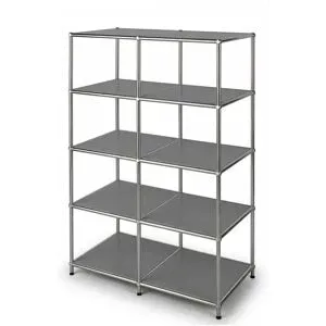 Floordirekt Metallregal   ¦ grau ¦ Maße (cm): B: 78 H: 118