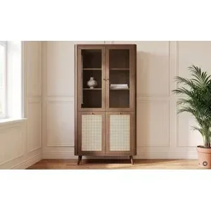 Roomers Vitrine  Vienna Premium ¦ holzfarben ¦ Maße (cm): B: 81 H: 177 T: 40.0
