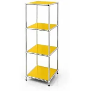 Floordirekt Metallregal   ¦ gelb ¦ Maße (cm): B: 30 H: 89