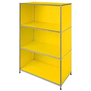Floordirekt Metallregal   ¦ gelb ¦ Maße (cm): B: 75 H: 120