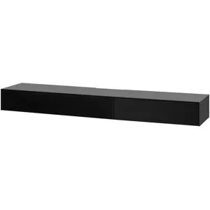Höffner Hänge-TV-Lowboard  Stream Premium ¦ schwarz ¦ Maße (cm): B: 200 H: 22 T: 43.0