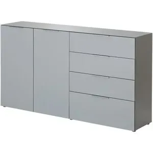 uno Sideboard  Levi ¦ grau ¦ Maße (cm): B: 184 H: 102 T: 42.0