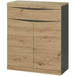 Höffner Schuhkommode  Turino Neo ¦ holzfarben ¦ Maße (cm): B: 86 H: 101,6 T: 39.9