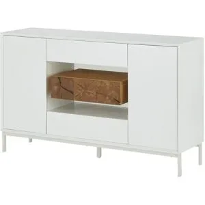 Höffner Sideboard  Schiava ¦ weiß ¦ Maße (cm): B: 140 H: 85 T: 40.0
