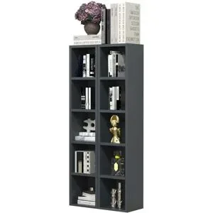 Höffner Standregal  Megosa ¦ grau ¦ Maße (cm): B: 20 H: 187