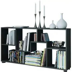 Höffner Standregal  Pintal ¦ schwarz ¦ Maße (cm): B: 117 H: 62 T: 20.0