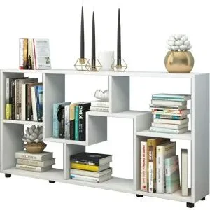 Höffner Standregal  Pintal ¦ weiß ¦ Maße (cm): B: 117 H: 62 T: 20.0
