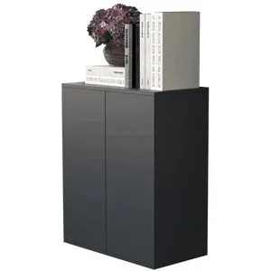 Höffner Kommode  Dalosa ¦ grau ¦ Maße (cm): B: 60 H: 73