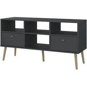 Höffner TV-Lowboard  Bonito ¦ grau ¦ Maße (cm): B: 117,2 H: 60,8 T: 39.1