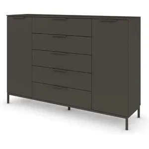 Höffner Highboard  Frome ¦ schwarz ¦ Maße (cm): B: 160 H: 111