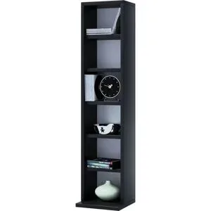 Höffner Standregal  Elementa ¦ schwarz ¦ Maße (cm): B: 21 H: 91,8 T: 20.0