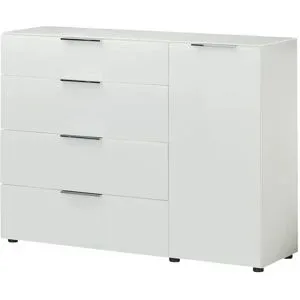 Höffner Sideboard  Vitreo Neo ¦ weiß ¦ Maße (cm): B: 135 H: 99 T: 40.0