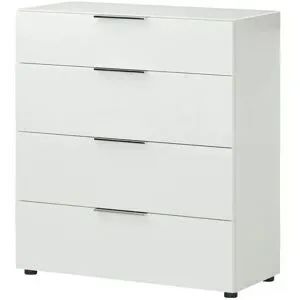 Höffner Kommode  Vitreo Neo ¦ weiß ¦ Maße (cm): B: 90 H: 99 T: 40.0