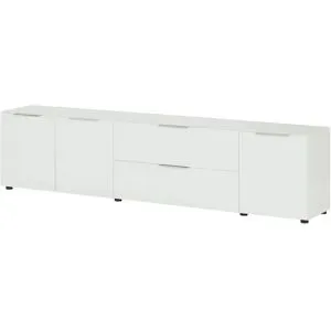 Höffner TV-Lowboard  Vitreo Neo ¦ weiß ¦ Maße (cm): B: 226 H: 55 T: 40.0