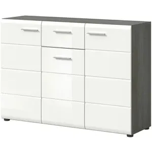 Höffner Kommode  Salsa ¦ weiß ¦ Maße (cm): B: 120 H: 85 T: 37.0
