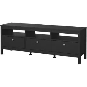 Höffner TV-Lowboard  Madron ¦ schwarz ¦ Maße (cm): B: 151,4 H: 54,1 T: 38.4