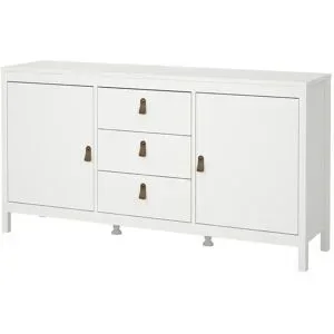 Höffner Sideboard  Madron ¦ weiß ¦ Maße (cm): B: 151,4 H: 79,7 T: 38.4