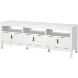 Höffner TV-Lowboard  Madron ¦ weiß ¦ Maße (cm): B: 151,4 H: 54,1 T: 38.4