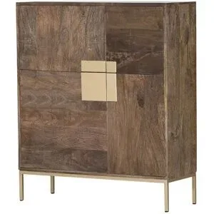 Höffner Sideboard  Roxy ¦ braun ¦ Maße (cm): B: 100 H: 118 T: 38.0