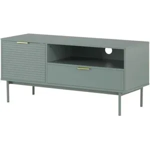 Höffner TV-Lowboard  Nanno ¦ grün ¦ Maße (cm): B: 110 H: 49,5 T: 41.5