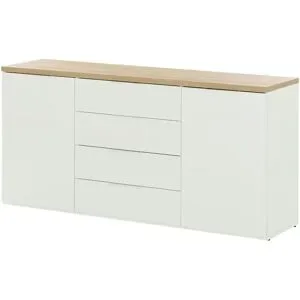 Höffner Sideboard  Siena ¦ weiß ¦ Maße (cm): B: 170,9 H: 82,6 T: 44.4