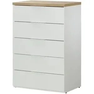 Höffner Kommode  Siena ¦ weiß ¦ Maße (cm): B: 68,9 H: 101,8 T: 44.3