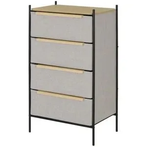 Höffner Kommode  Giovo ¦ grau ¦ Maße (cm): B: 57,7 H: 98,6 T: 40.0