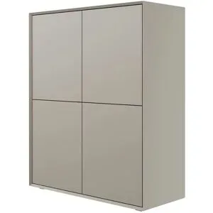 Höffner Highboard  Stream ¦ beige ¦ Maße (cm): B: 100 H: 120 T: 43.0