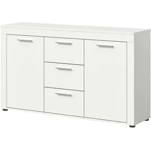 Höffner Sideboard  Bardenas ¦ weiß ¦ Maße (cm): B: 125 H: 80 T: 35.0