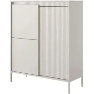 Höffner Highboard  Senso ¦ schwarz ¦ Maße (cm): B: 39 H: 123