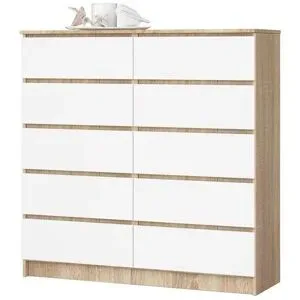 Höffner Kommode mit 10 Schubladen Kersten ¦ mehrfarbig ¦ Maße (cm): B: 120 H: 121