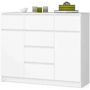 Höffner Highboard 120 cm breit Kersten ¦ weiß ¦ Maße (cm): B: 120 H: 99