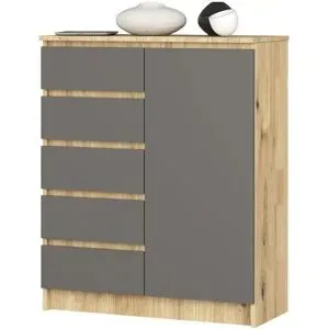Höffner Highboard 80 cm breit Kuran ¦ mehrfarbig ¦ Maße (cm): B: 80 H: 97