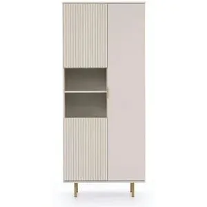 Höffner Standregal  Bianco ¦ beige ¦ Maße (cm): B: 80 H: 180