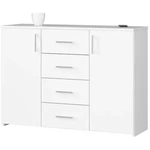 Höffner Sideboard 110 cm breit Kiara ¦ weiß ¦ Maße (cm): B: 110 H: 80