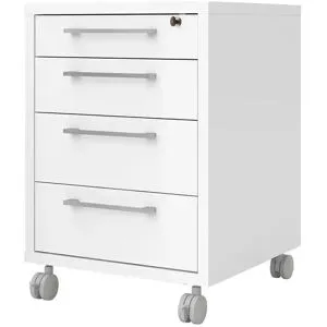 Höffner Rollcontainer  Success ¦ weiß ¦ Maße (cm): B: 48,2 H: 68,2 T: 49.1