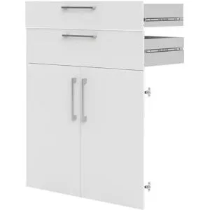Höffner 2 Schubladen + 2 Türen  Success ¦ weiß ¦ Maße (cm): B: 83,7 H: 105,4 T: 36.0