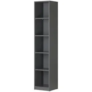 Höffner Büroregal  SOLIDLine ¦ grau ¦ Maße (cm): B: 40 H: 198,2 T: 40.0