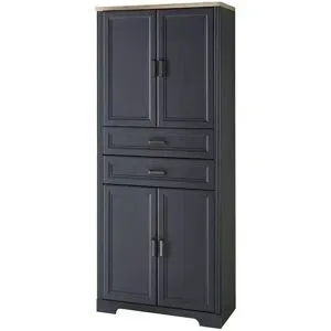 Höffner Aktenschrank  Varese ¦ schwarz ¦ Maße (cm): B: 86 H: 204 T: 38.0