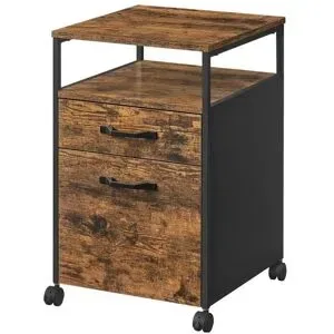 Höffner Rollcontainer   ¦ braun ¦ Maße (cm): B: 42 H: 66,5
