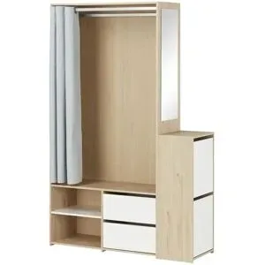 Höffner Kompaktgarderobe  Trevisago ¦ holzfarben ¦ Maße (cm): B: 128,1 H: 197,5 T: 40.25