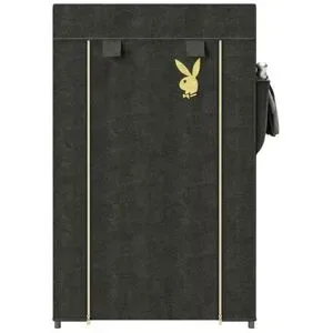 Höffner Schuhschrank (Textil)   ¦ schwarz ¦ Maße (cm): B: 58 H: 90