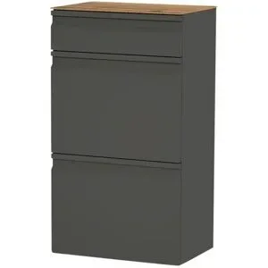 Wohnwert Hängeschrank  Leo ¦ grau ¦ Maße (cm): B: 53 H: 94 T: 36.0