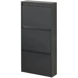 Höffner Schuhkipper  Goito ¦ schwarz ¦ Maße (cm): B: 50 H: 105 T: 14.0