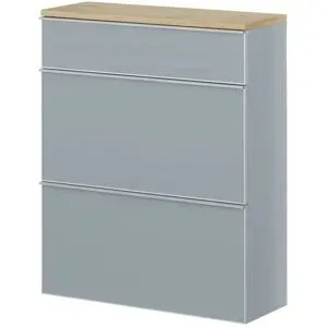 Höffner Hängeschrank  Xena ¦ grau ¦ Maße (cm): B: 84 H: 102 T: 31.0